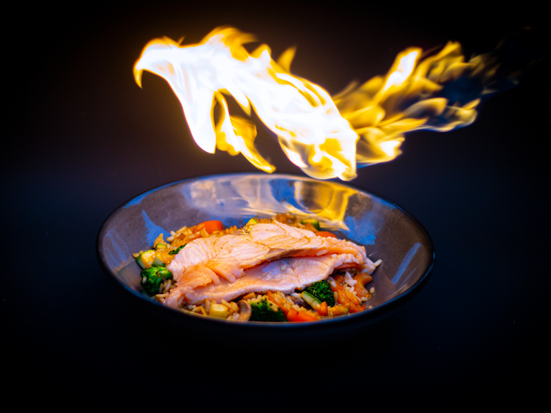 Teriyaki Salmon with Rice (Intl)