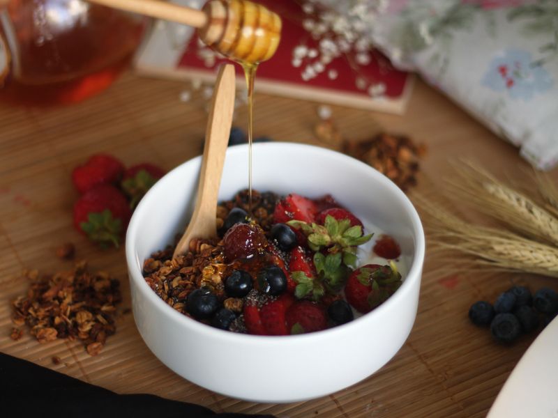 Granola with Yogurt and Honey