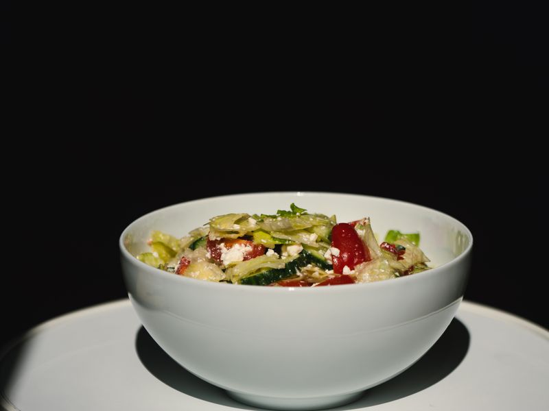 Lentil Salad with Grilled Feta