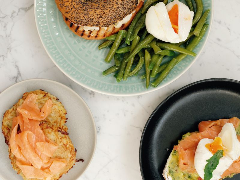 Salmon Cream Cheese Bagel