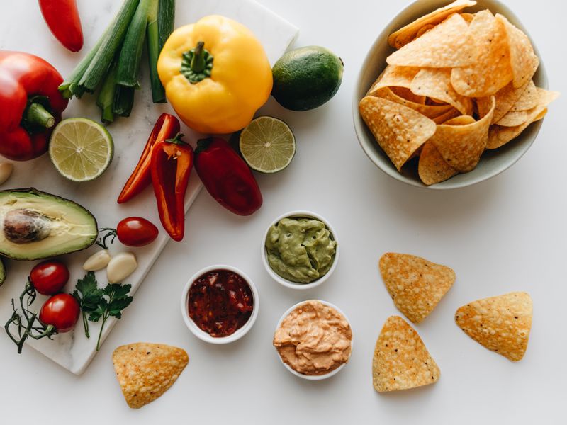 Spicy Tortilla Chips with Salsa