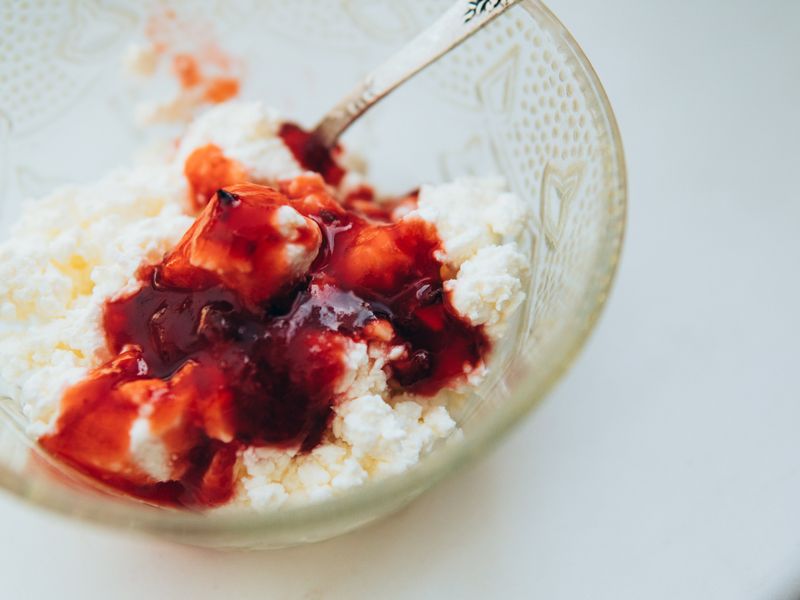 Cottage Cheese with Peach